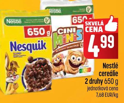 NESTLÉ NESQUIK cereálie