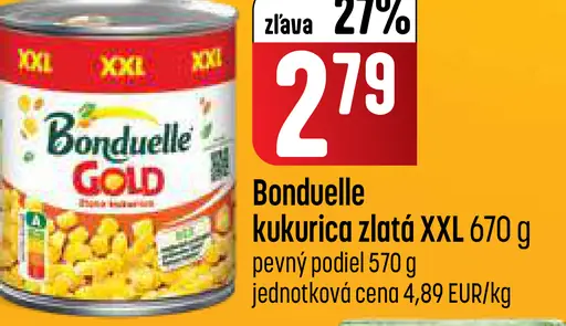 Bonduelle Gold Zlatá kukurica