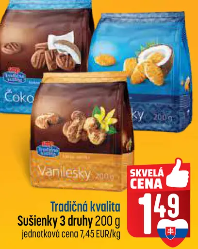 Tradičná kvalita sušienky 3 druhy