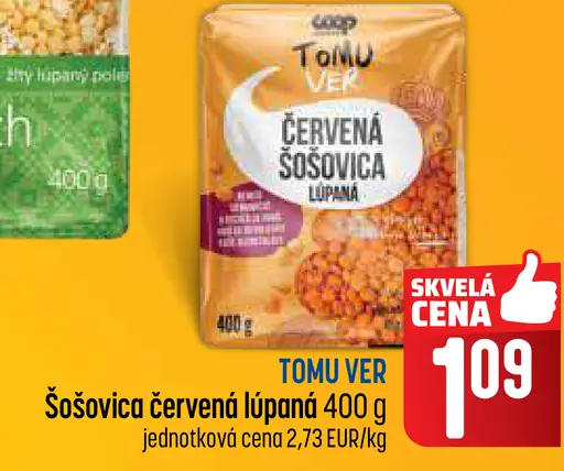 Tomu Ver Šošovica červená lúpaná