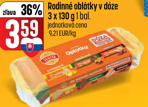 Rodinné oblátky v dóze