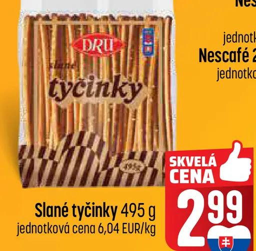 Dru slané tyčinky