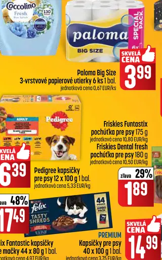 Paloma Big Size 3-vrstvové papierové utierky