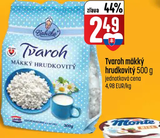 Tvaroh mäkký hrudkovitý