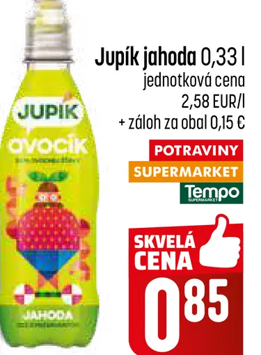 Jupík jahoda nápoj