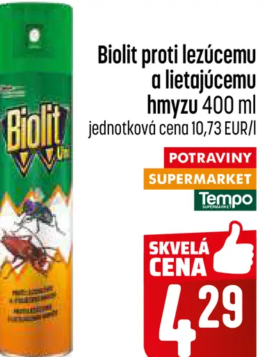 Biolit Sprej proti lietajúcemu a lezúcemu hmyzu