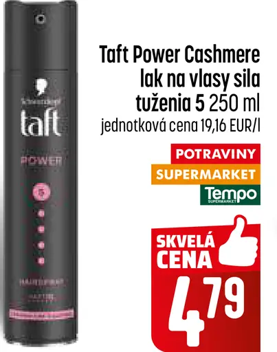 Taft Power Cashmere lak na vlasy silné tuženie