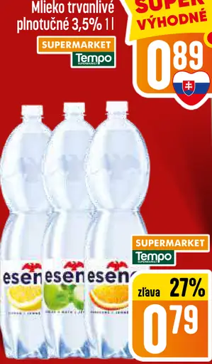 Esence ochutená voda sýtená