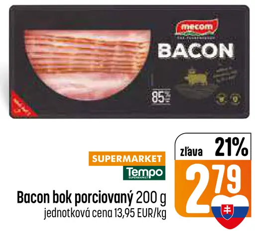 Bacon bok porcovaný