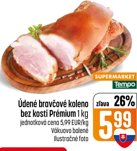 Údené bravčové koleno bez kosti prémium