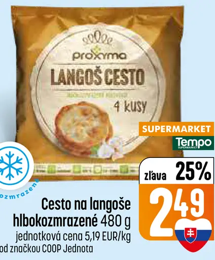 Cesto na langoše hlboko zmrazené