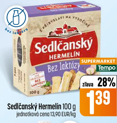 Sedlčanský Hermelín bez laktózy