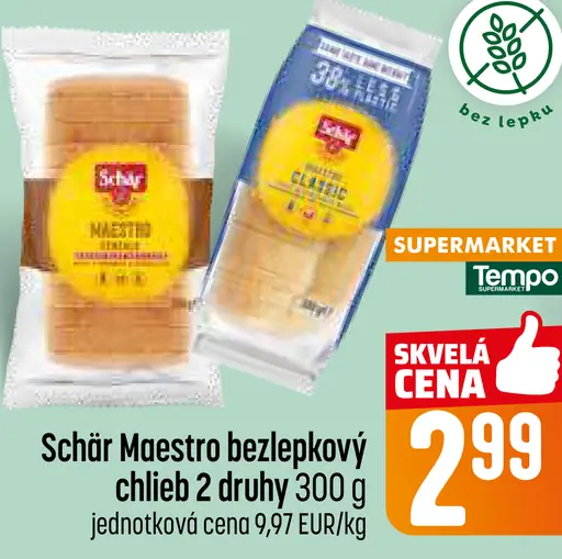 Schär Maestro bezlepkový chlieb