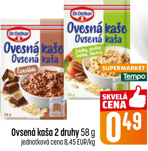 Dr. Oetker Ovsená kaša višne