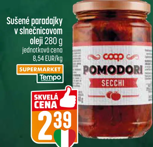 Coop Sušené paradajky v slnečnicovom oleji