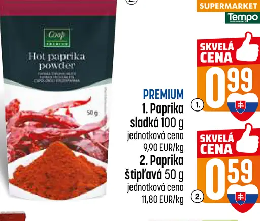 Coop mletá štipľavá paprika