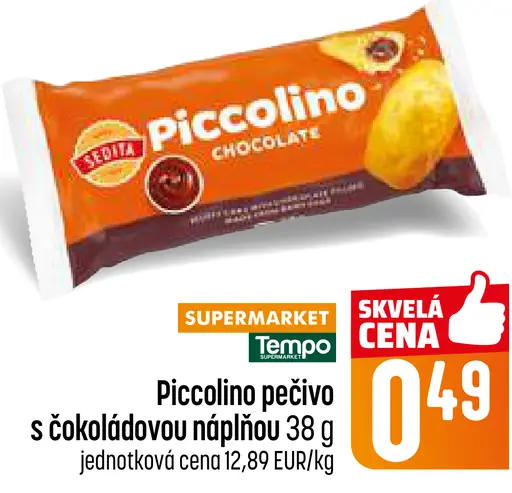 Sedita Piccolino pečivo s čokoládovou náplňou