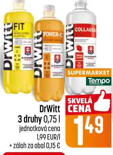 DrWitt vitamínový nápoj viac druhov