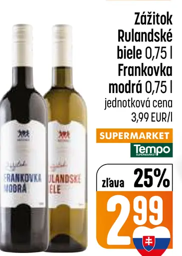 Zážitok Rulandské biele víno