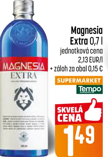 Magnesia Plus minerálna voda