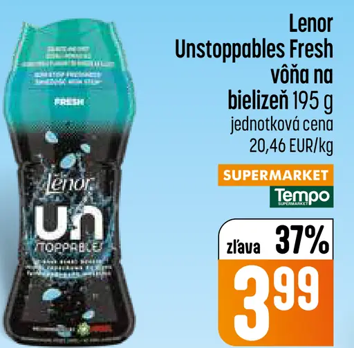 Lenor Unstoppables Fresh vôňa na bielizeň