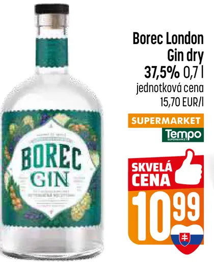 Borec London dry Gin