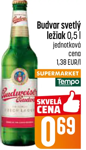Budvar svetlý ležiak