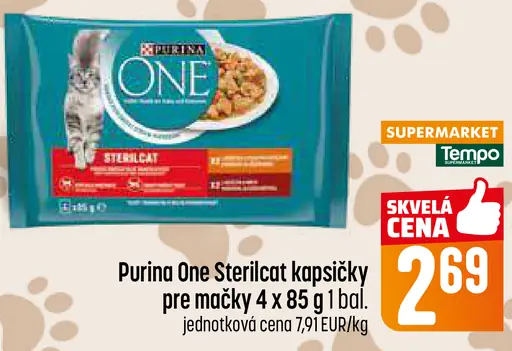 Purina One Sterilcat kapsičky pre mačky