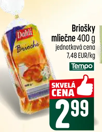 Dahl Brioche mliečne sladké pečivo