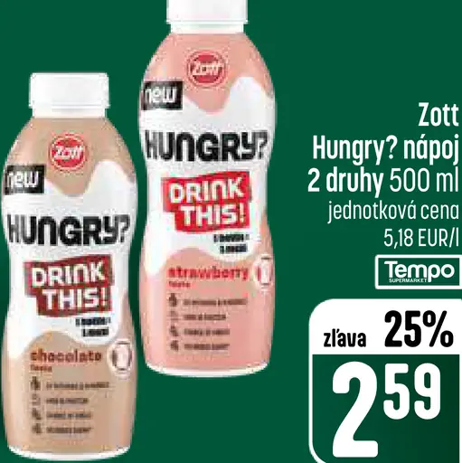 Zott Hungry? nápoj