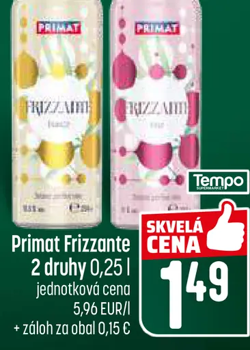 Primat Frizzante šumivý nápoj