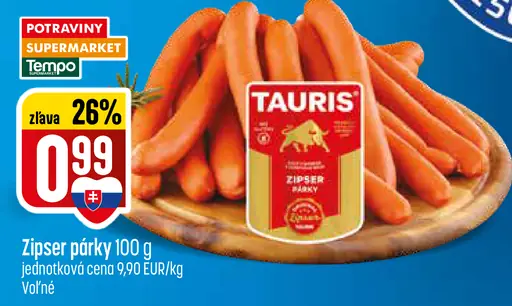 Tauris Zipser párky