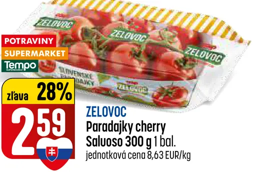 ZELOVOC Paradajky cherry Saluoso