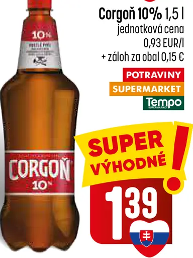 Corgoň 10% plechovka