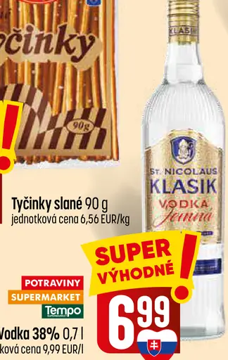 Klasik Jemná Vodka 38%
