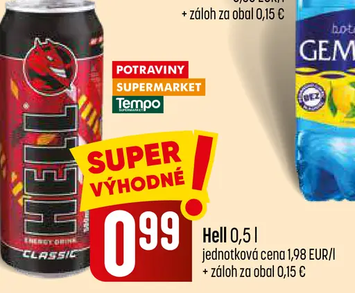 Hell energetický nápoj plechovka