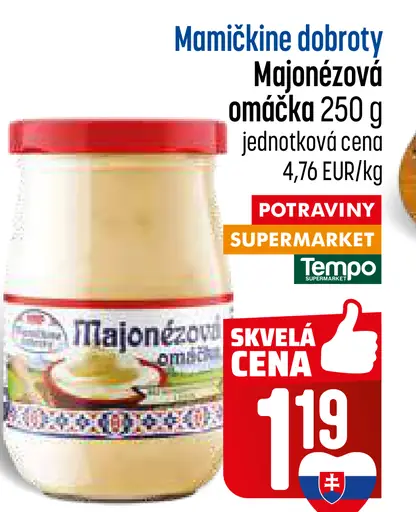 Maminke dobrotý majonézová omáčka