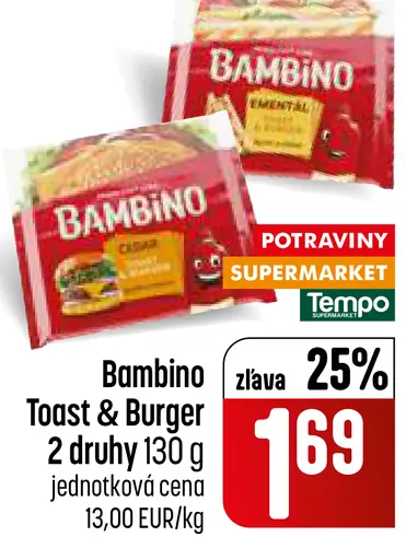 Bambino Toast & Burger čedar