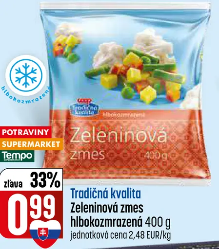 Coop Zeleninová zmes hlboko mrazená