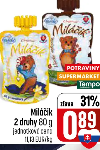 Miláčik tvarohový dezert