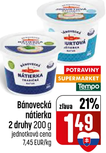 Bánovecká nátierka tavený syr