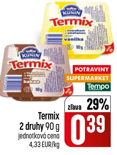 Kunín Termix tvarohový dezert
