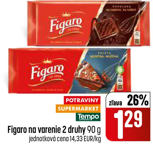 Figaro Čokoláda na varenie