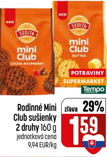 Rodinné Mini Club sušienky