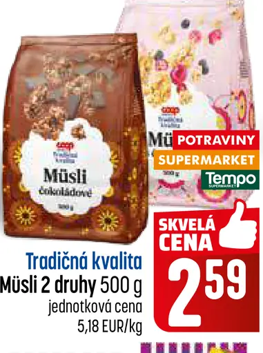 Tradičná kvalita müsli čokoládové