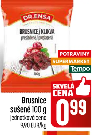 Drénsa brusnice sušené