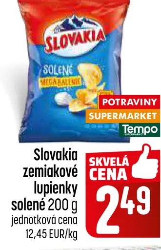 Slovakia zemiakové lupienky solené