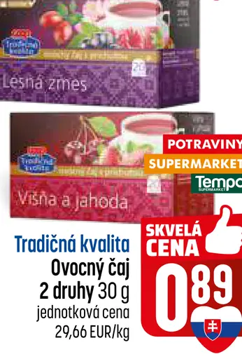 Tradičná kvalita Ovocný čaj