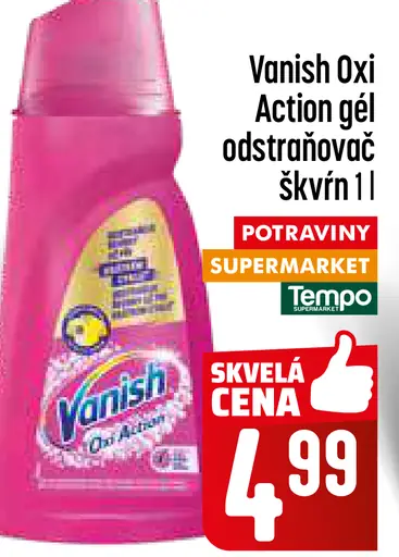 Vanish Oxi Action Gélový odstraňovač škvŕn