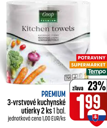 Premium 3-vrstvové kuchynské utierky